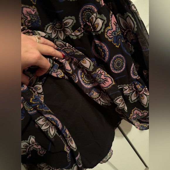 Donna Morgan Floral Chiffon Maxi Dress - Picture 7 of 9